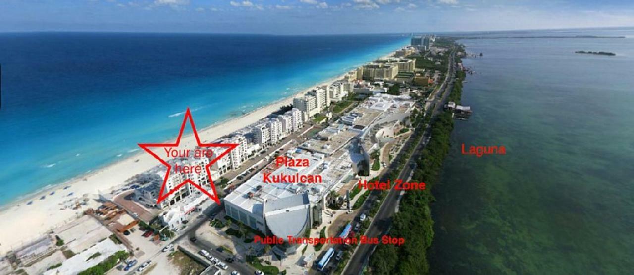 Sparkling Ocean View In Cancun Bagian luar foto